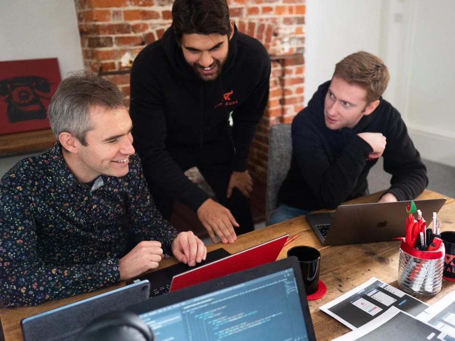 Team collaborating